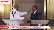 Côte d’ivoire: Déclaration de Laurent Gbagbo et Alassane Ouattara après un tête à tête au palais présidentiel