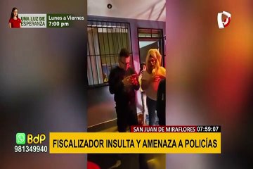 SJM: fiscalizador insultó y amenazó a policías tras ser intervenido por no usar casco