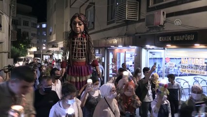 GAZİANTEP - Mülteci çocukların simgesi kukla Küçük Amal'ın İngiltere'ye yolculuğu başladı