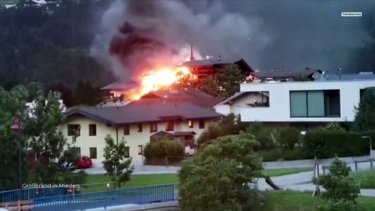 Großbrand in Mieders