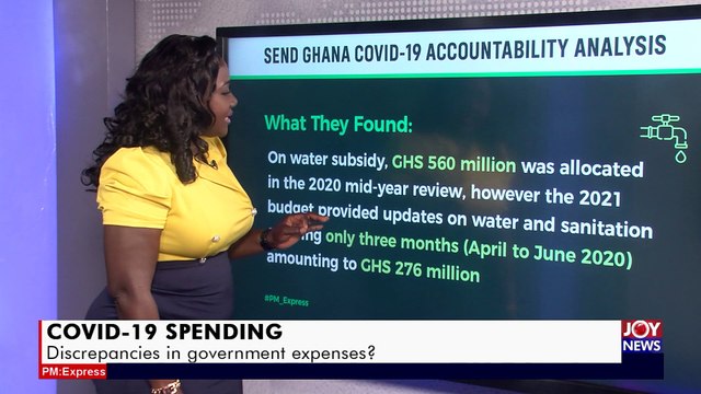 COVID-19 Spending: Discrepancies in government expenses - PM Express on Joy News (27-7-21)