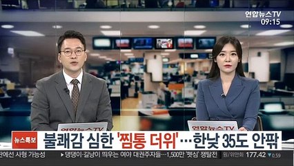 [날씨] 불쾌감 심한 '찜통더위'…한낮 35도 안팎
