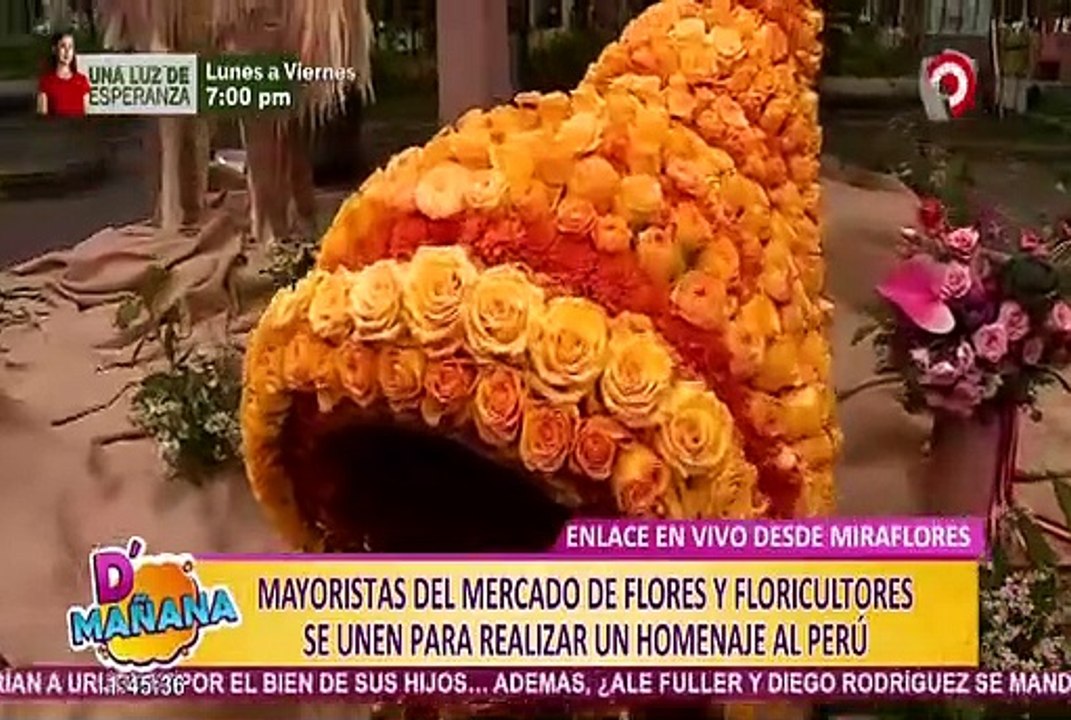 Miraflores: floristas y mayoristas se unen para rendir homenaje a la patria por el Bicentenario