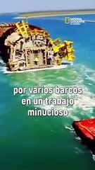 Así se construyen las enormes plataformas petrolíferas en el mar