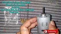 775 DC Volt 21000 RPM Little Size Motor DIY Drill Machine বাংলা