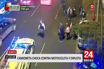 Ciclista y motociclista se convirtieron en protagonistas de accidentes en La Victoria y Surco
