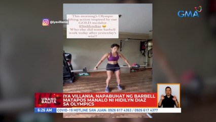 Iya Villania, napabuhat ng barbell matapos manalo ni Hidilyn Diaz sa Olympics | UB