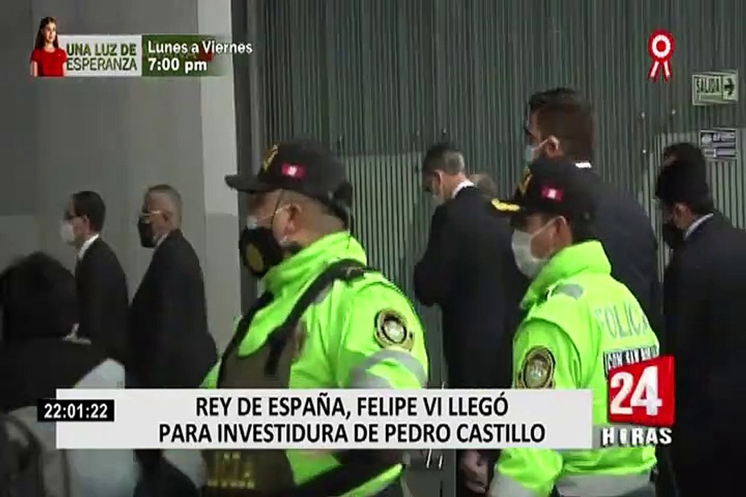 Rey Felipe VI llegó al país para investidura del presidente Pedro Castillo
