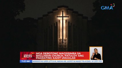 Mga debotong magsisimba sa Baclaran Church, patuloy ang pagdating kahit umuulan | UB