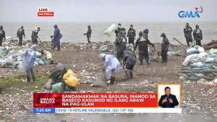 Sandamakmak na basura, inanod sa Baseco kasunod ng ilang araw na pag-ulan | UB