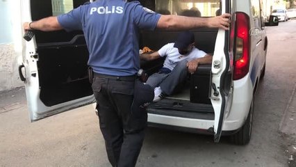 Hırsızlık şüphelisi kaçmak istediği sırada bileği kırılınca yakalandı