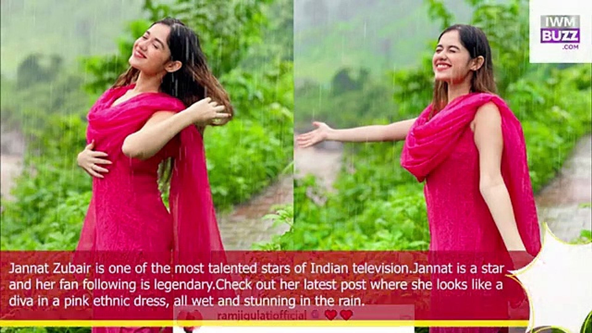 Jannat Zubair Xxx Video - Baarish babe Jannat Zubair shares hot and wet pictures in rain Ramji Gulati  sends her hearts - video Dailymotion