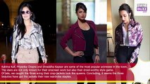 Katrina Kaif Priyanka Chopra Shraddha Kapoor have got Crop Jackets as wardrobe staples