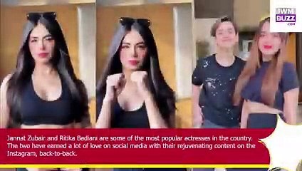 Uff Garmi Jannat Zubair Ritika Badiani stun fans with sexy black dress avatars