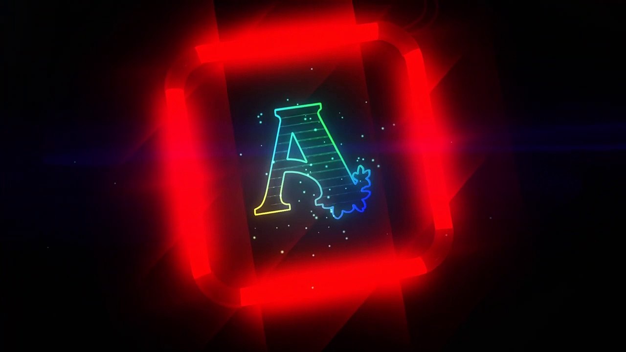 "A" Alphabet Whatsapp Status | A Alphabet Light Video | A Name Art ||