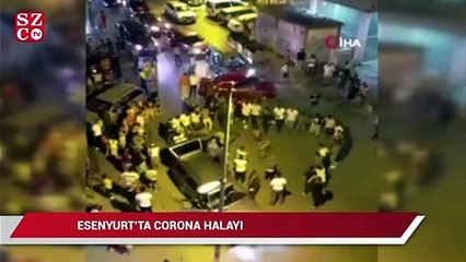 Esenyurt’ta ‘corona’ halayı