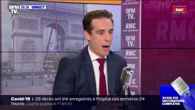Pass sanitaire dans les trains: les contrôles se feront essentiellement sur les quais mais aussi dans les trains et à l'arrivée , explique Jean-Baptiste Djebbari