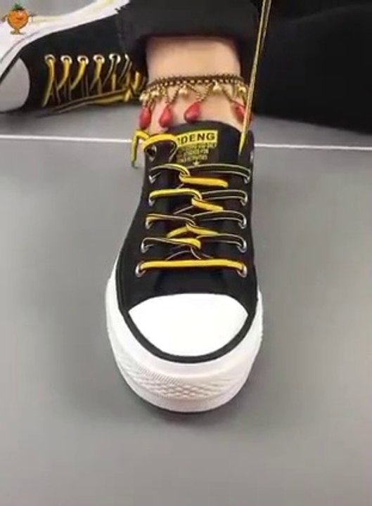 Creative Ways beautiful shoelaces tricks - Cool ideas how to tie shoe laces   shoes lace styles