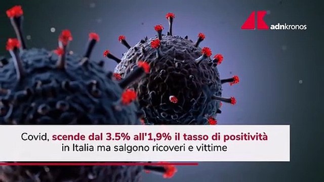 Tasso di positività in calo, salgono ricoveri e vittime