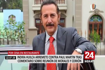 Indira Huilca arremete contra Paul Martin tras comentario sobre reunión de Morales y Cerrón