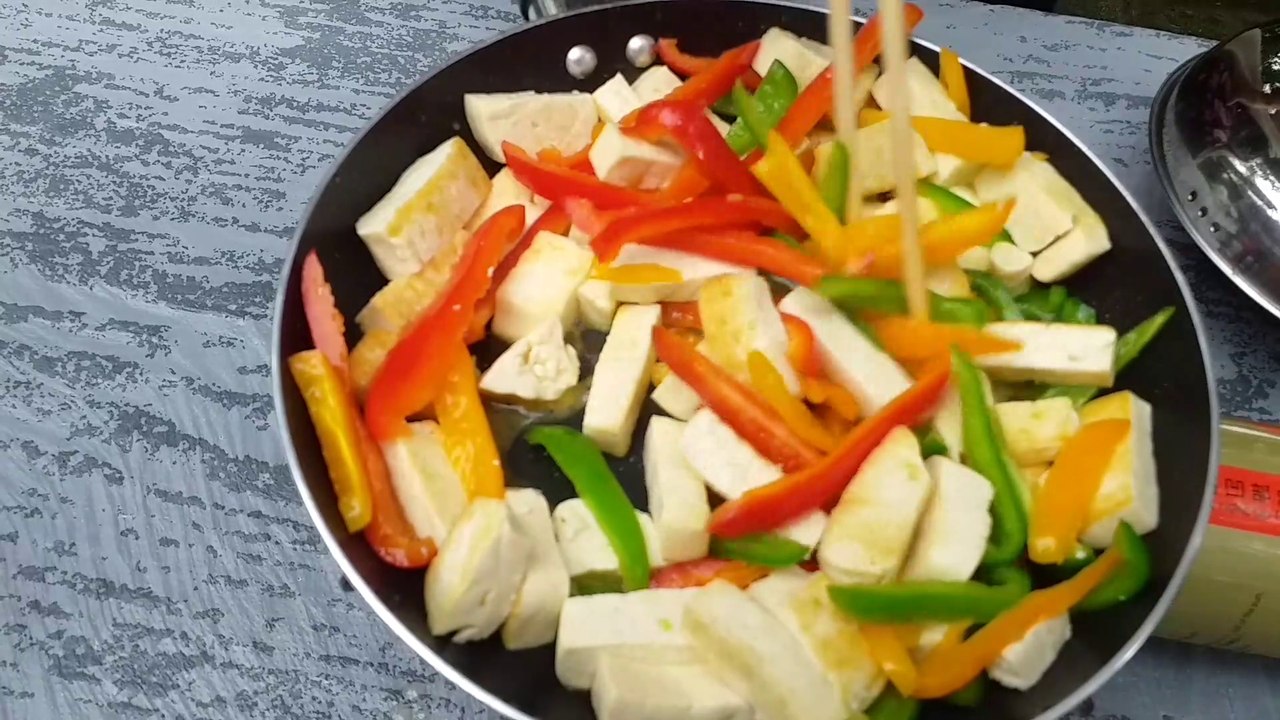 Resep paprika tumis tahu