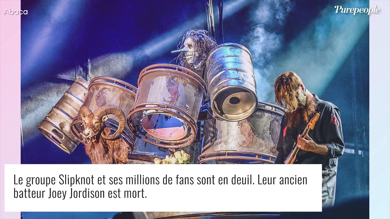Slipknot : Mort de Joey Jordison, batteur du groupe de heavy metal