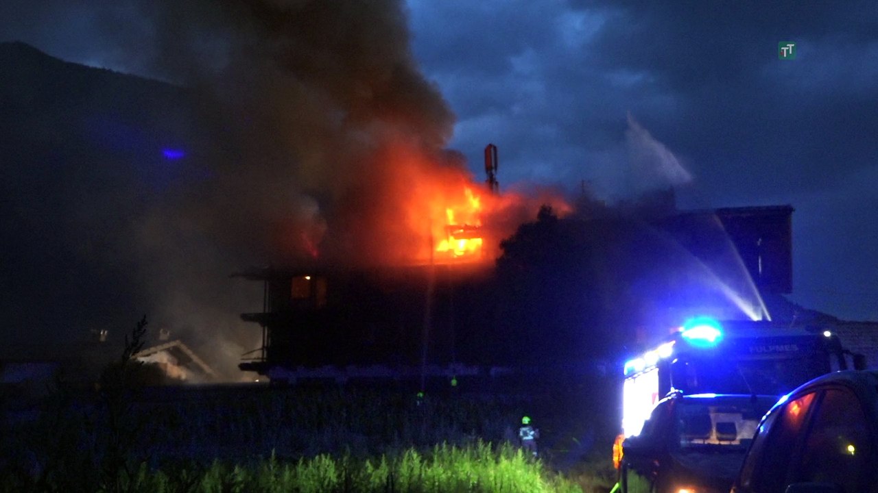 Großbrand in Mieders