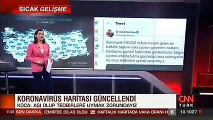 SON DAKİKA: Bakan Koca güncel vaka haritasını paylaştı! İşte en az az ve en çok vaka olan iller...