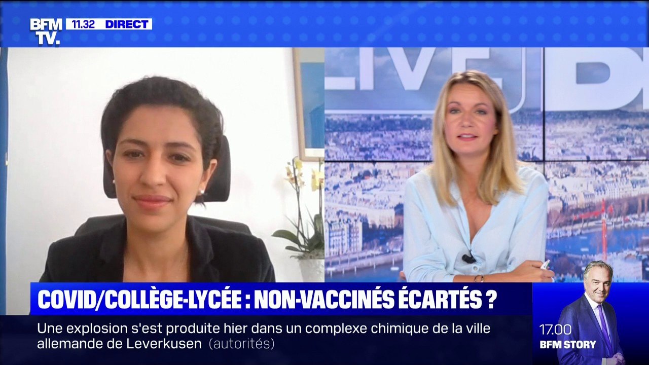 Covid au Collège et au Lycée: Pour les élèves non-vaccinés, "s'il y a un cas de Covid dans la classe, l'enseignement continuera (...) mais il se passera à distance", confirme Sarah El Haïry
