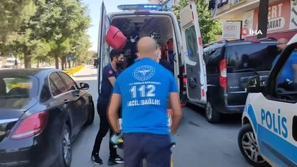 Yolun karşısına geçmeye çalışan yaşlı adamın ölümden döndüğü anlar