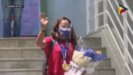 Hidilyn Diaz' homecoming to the Philippines after #Tokyo2020