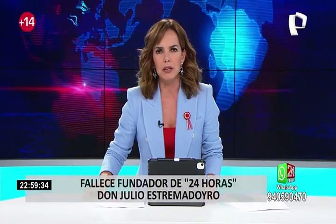 ¡Panamericana Tv de luto!: falleció fundador de "24 Horas", Don Julio Estremadoyro