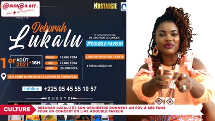 Deborah Lukalu et son Orchestre donnent un rdv pour un Concert en Live #Double Faveur