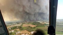Son dakika haberleri | Manavgat'taki orman yangını havadan görüntülendi