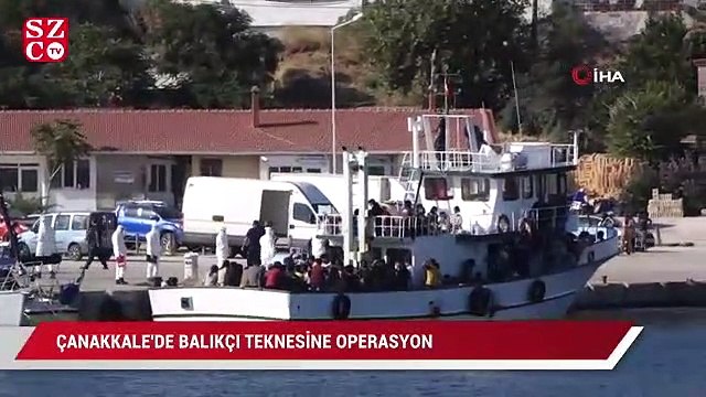 Çanakkale’de balıkçı teknesine operasyon: 231 düzensiz göçmen yakalandı