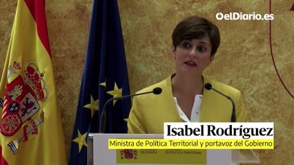 Isabel Rodríguez asegura que los grandes temas de la Conferencia de Presidentes serán la pandemia, la recuperación económica y el reto demográfico