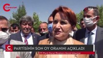 Meral Akşener, İYİ Parti'nin son oy oranını açıkladı