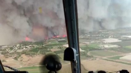 Son dakika haberi... Orman yangınına hava ve karadan müdahale ediliyor (3)