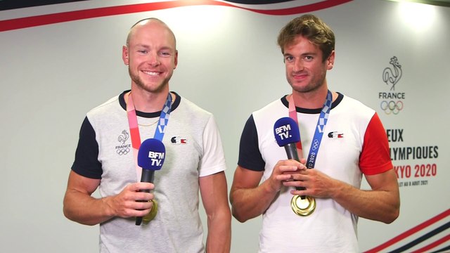 C'est une médaille de potes : Matthieu Androdias et Hugo Boucheron racontent leur victoire en aviron aux JO de Tokyo