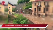 İtalya'da sel ve toprak kayması: Cadde ve sokaklar sular altında kaldı