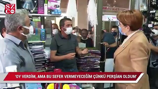 Akşener’e dert yanan genç: Oy verdim, ama bu sefer vermeyeceğim çünkü perişan oldum