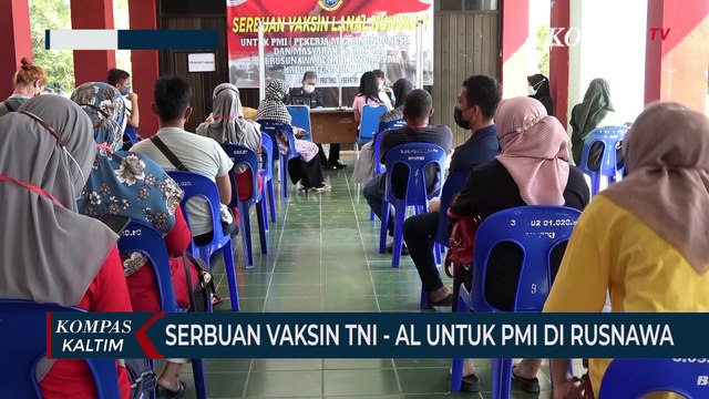 Serbuan Vaksin TNI-AL Nunukan Untuk PMI DI Rusunawa