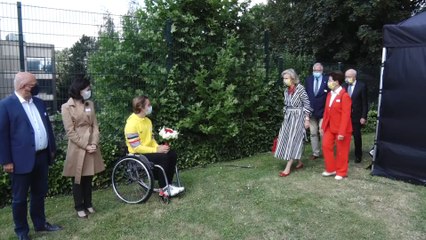 La princesse Astrid encourage les athlètes paralympiques avant leur départ pour Tokyo
