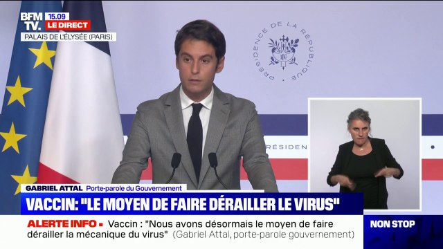 Gabriel Attal: Le pass sanitaire est un petit outil qui peut sauver beaucoup de vies