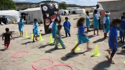 Mevsimlik tarım işçilerinin çocukları sporla tanıştı