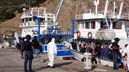 Çanakkale açıklarında düzenlenen operasyonda 231 yabancı uyruklu yakalandı