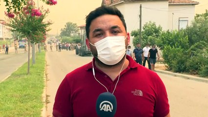 ANTALYA - Orman yangınına havadan ve karadan müdahale ediliyor (8)