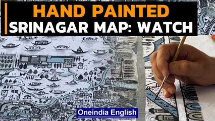 Srinagar map painted by hand, will its destination be Parliament? Watch | Oneindia News