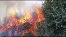 OSMANİYE - Orman yangınına havadan ve karadan müdahale ediliyor (3)