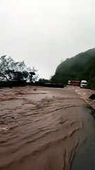 Heavy rain in India Maharashtra in the city